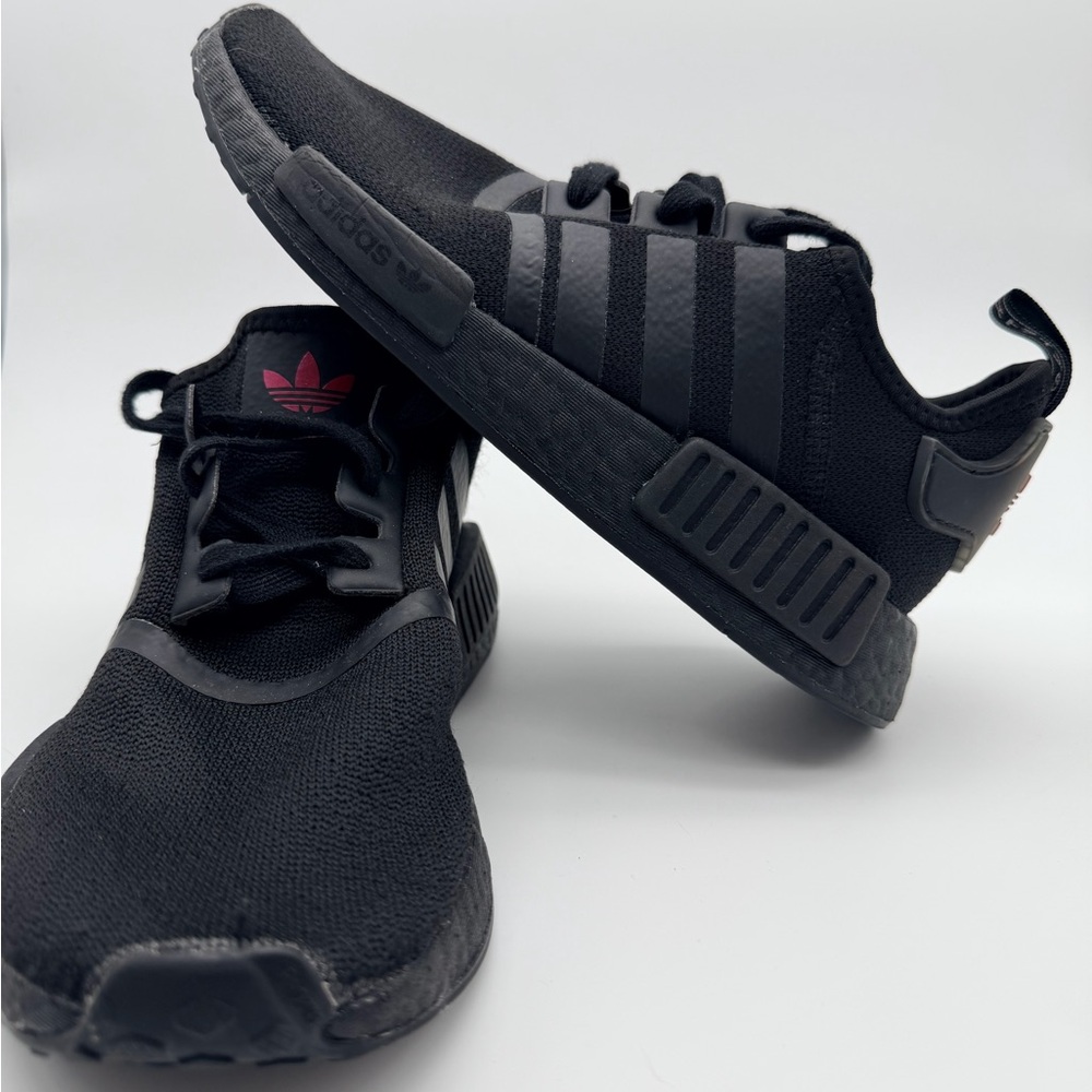 Adidas Black and Red Athletic Shoes